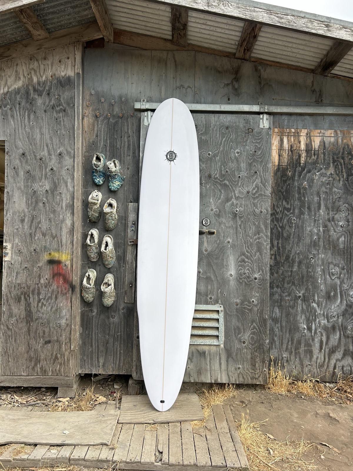 The Stinger longboard top view by Vince Broglio